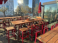 Hutten - terrasset bartafel met 10 krukken - afbeelding 1 van  12