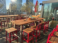 Hutten - terrasset bartafel met 10 krukken - afbeelding 8 van  12