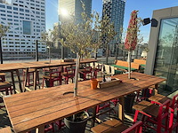 Hutten - terrasset bartafel met 10 krukken - afbeelding 11 van  12