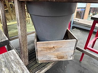 Hutten - terrasset bartafel met 5 krukken - afbeelding 7 van  7