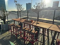 Hutten - terrasset bartafel met 8 krukken - afbeelding 1 van  8