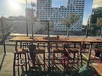 Hutten - terrasset bartafel met 8 krukken - afbeelding 2 van  8