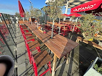 Hutten - terrasset bartafel met 8 krukken - afbeelding 3 van  8