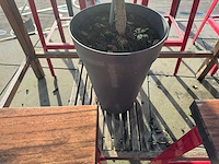 Hutten - terrasset bartafel met 8 krukken - afbeelding 7 van  8