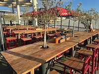 Hutten - terrasset bartafel met 8 krukken - afbeelding 2 van  9