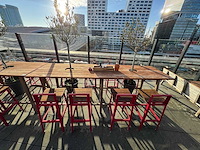 Hutten - terrasset bartafel met 8 krukken - afbeelding 4 van  9