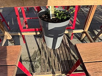 Hutten - terrasset bartafel met 8 krukken - afbeelding 6 van  9