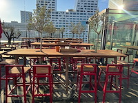 Hutten - terrasset bartafel met planten en 8 krukken - afbeelding 6 van  13