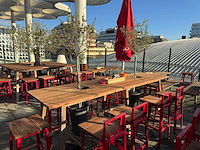 Hutten - terrasset bartafel met planten en 8 krukken - afbeelding 9 van  13