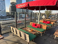 Hutten - terrasset tafel met 2 banken - afbeelding 3 van  8