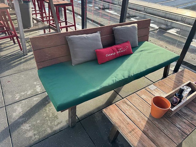 Hutten - terrasset tafel met 2 banken - afbeelding 7 van  8