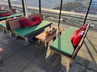 Hutten - terrasset tafel met 2 banken - afbeelding 1 van  8