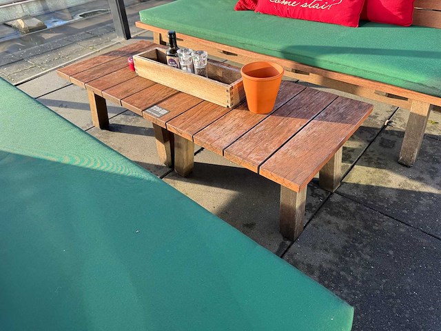 Hutten - terrasset tafel met 2 banken - afbeelding 6 van  8