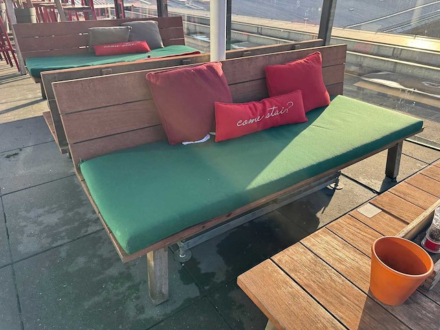 Hutten - terrasset tafel met 2 banken - afbeelding 8 van  8