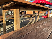 Hutten - terrasset tafel met 2 banken - afbeelding 7 van  8