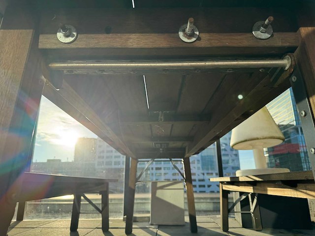 Hutten - terrasset tafel met 2 banken - afbeelding 8 van  8