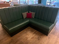 Hutten - vierzijdige lederen restaurantbank "x" - afbeelding 8 van  10