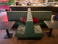 Hutten - vierzijdige lederen restaurantbank "x" - afbeelding 6 van  10