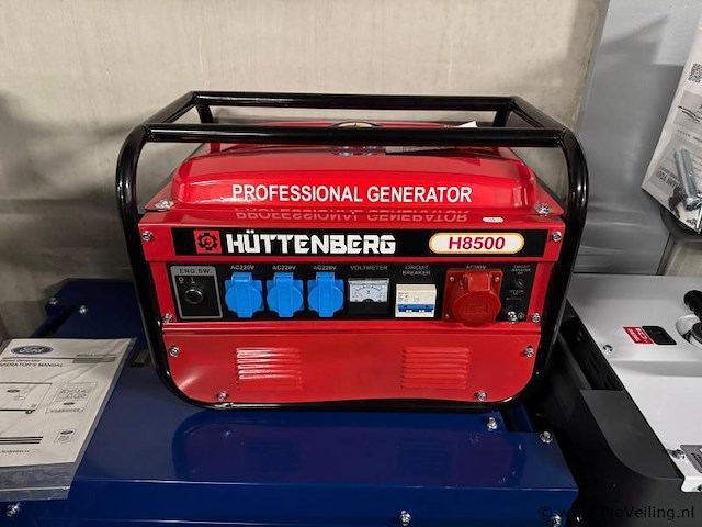 Hüttenberg h8500 trekstart benzine generator - afbeelding 1 van  1