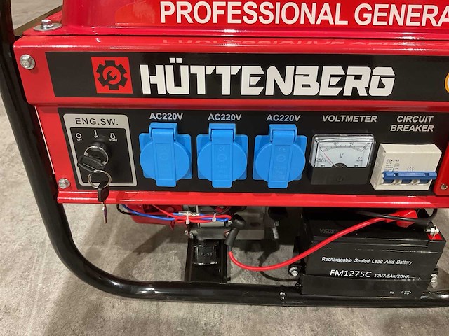Huttenberg h8500w met accu 191550 stroomgenerator - afbeelding 4 van  9