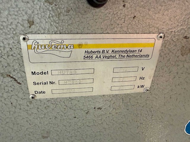 Huvema - 1008 - hu 75s - bandschuurmachine - afbeelding 5 van  5