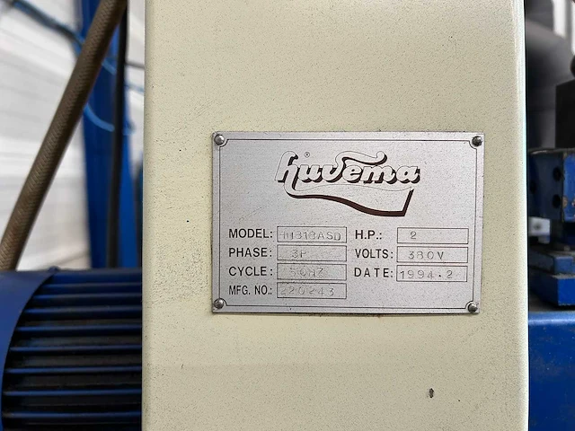Huvema - 1994 - hu818asd - vlakslijpmachine - afbeelding 12 van  14