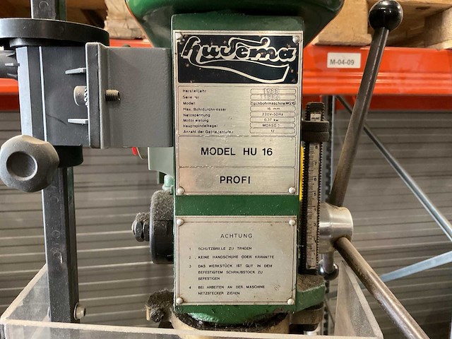 Huvema hu 16 tafelboormachine - afbeelding 2 van  4