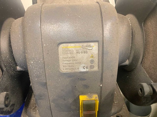 Huvema hu 8 bg werkbankslijpmachine - afbeelding 3 van  3