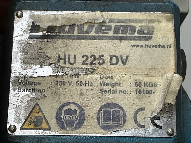 Huvema hu,225 dv afkort cirkelzaagmachine - afbeelding 8 van  8