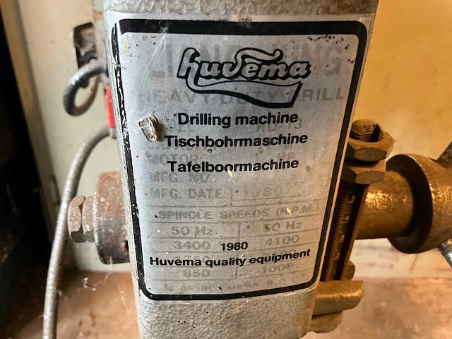 Huvema tafelboormachine - afbeelding 6 van  6