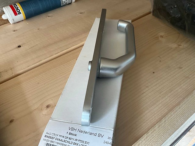 Hvn - ovaalschild massief schild - op 6011-bi pz92 ev1 - deurbeslag (6x) - afbeelding 3 van  3