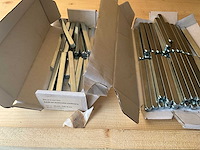 Hvn - vierkante deur stift - 8x8x90 mm - deurbeslag (80x) - afbeelding 3 van  3