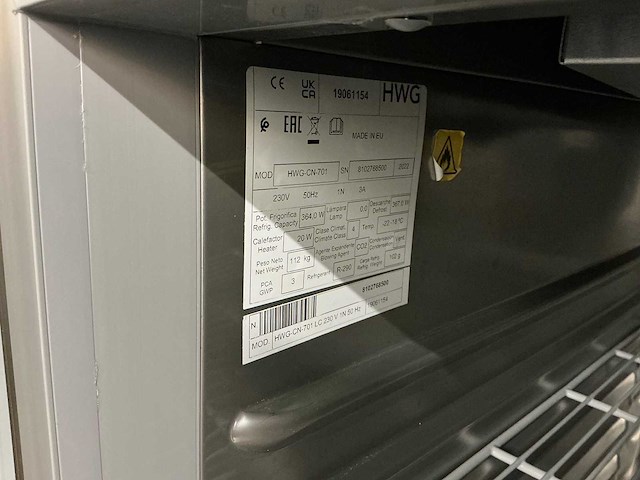 Hwg - hwg-cn-701 - 2023 - vriezer - afbeelding 6 van  6