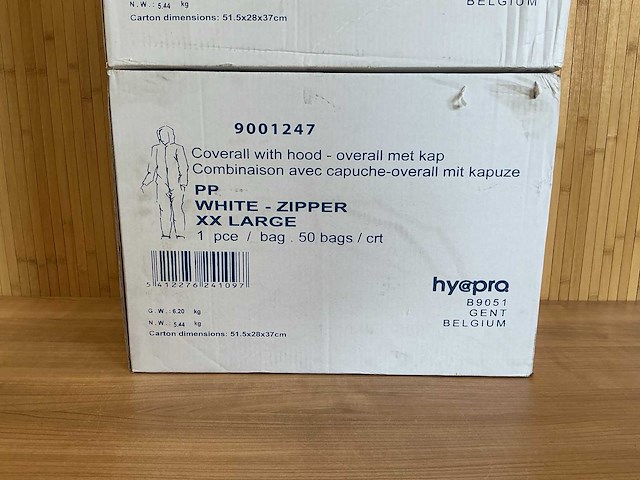 Hyapro overall met capuchon (100x) - afbeelding 2 van  5