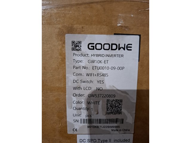 Hybride omvormer goodwe, gw10k-et - afbeelding 3 van  3