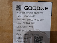 Hybride omvormer goodwe, gw10k-et - afbeelding 3 van  3