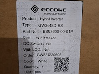 Hybride omvormer goodwe, gw3648d-es - afbeelding 3 van  4