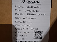 Hybride omvormer goodwe, gw3648d-es - afbeelding 3 van  3