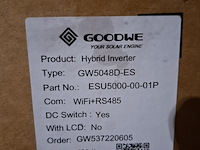 Hybride omvormer goodwe, gw5048d-es - afbeelding 3 van  3