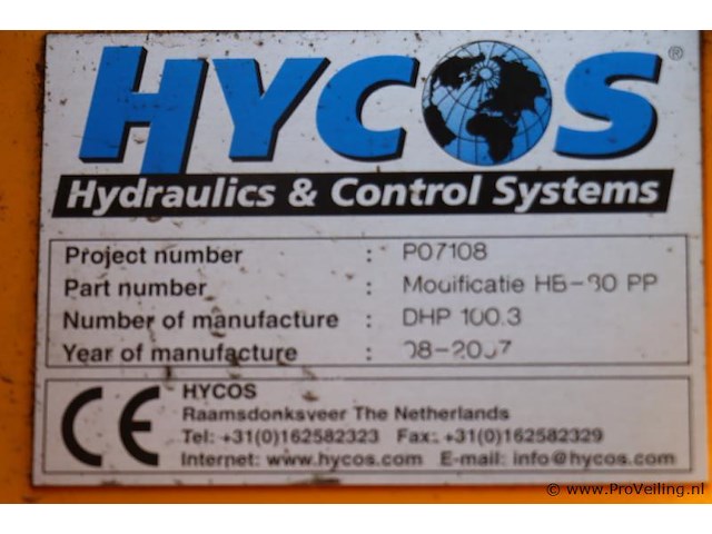 Hycos hydraulische aggregaat dhp 100.3 hb-30 pp - afbeelding 31 van  38