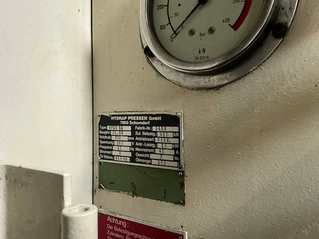 Hydrap - 1986 - hpsb63 - hydraulische pers - afbeelding 13 van  15