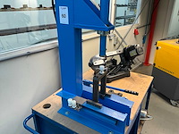 Hydrauliek pers & bandzaagmachine op transportkar - afbeelding 5 van  11