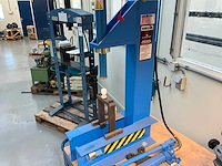 Hydrauliek pers & bandzaagmachine op transportkar - afbeelding 6 van  11