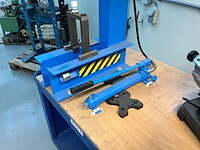 Hydrauliek pers & bandzaagmachine op transportkar - afbeelding 7 van  11