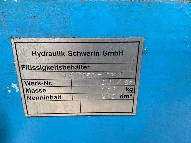 Hydraulik schwerin - hydraulic power unit - 1992 - afbeelding 3 van  13