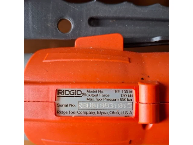 Hydraulisch krimpgereedschap, ridgid, re 130-m - afbeelding 4 van  6