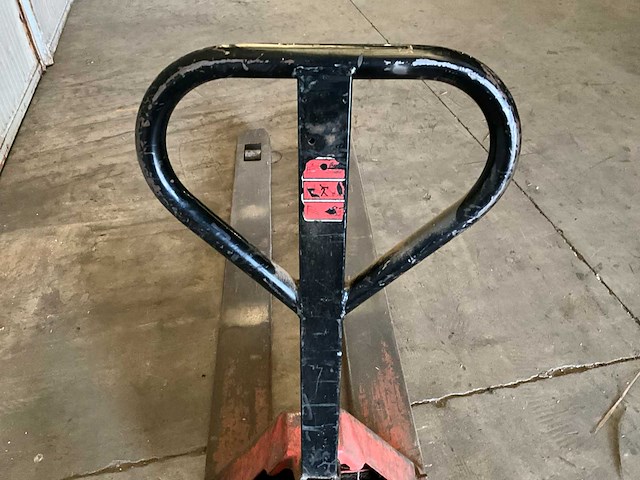 Hydraulische handpalletwagen v.v. lange lepels 180cm - afbeelding 2 van  4
