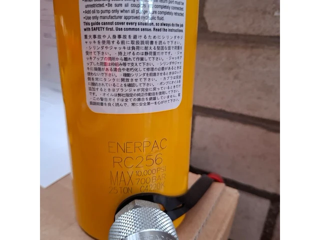 Hydraulische handpomp met cilinder enerpac , scr256h | 25 ton - afbeelding 4 van  8