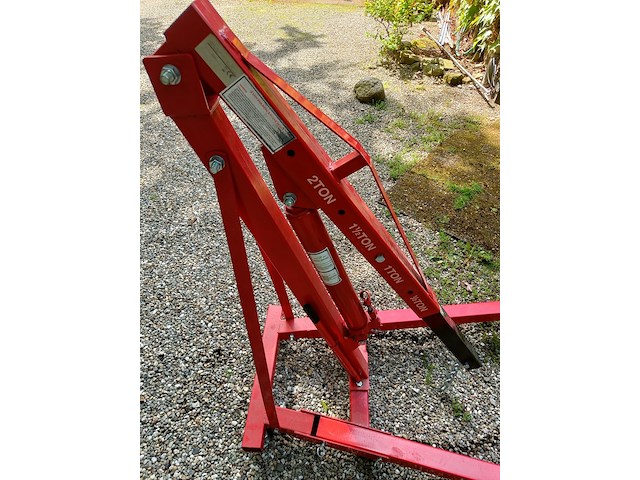 Hydraulische hef inrichting, rood - afbeelding 2 van  4