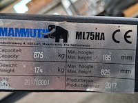 Hydraulische heftafel mammuth, ml75ha, bouwjaar 2017 - afbeelding 3 van  9